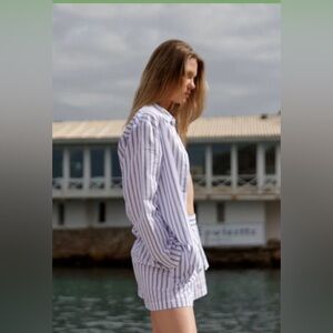 PLUTO LAUDY STRIPED TOP Size 40/medium